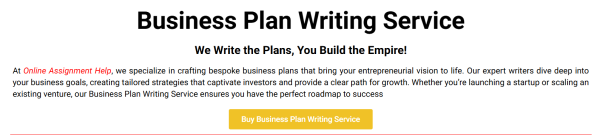Business Plan Writing Servicce